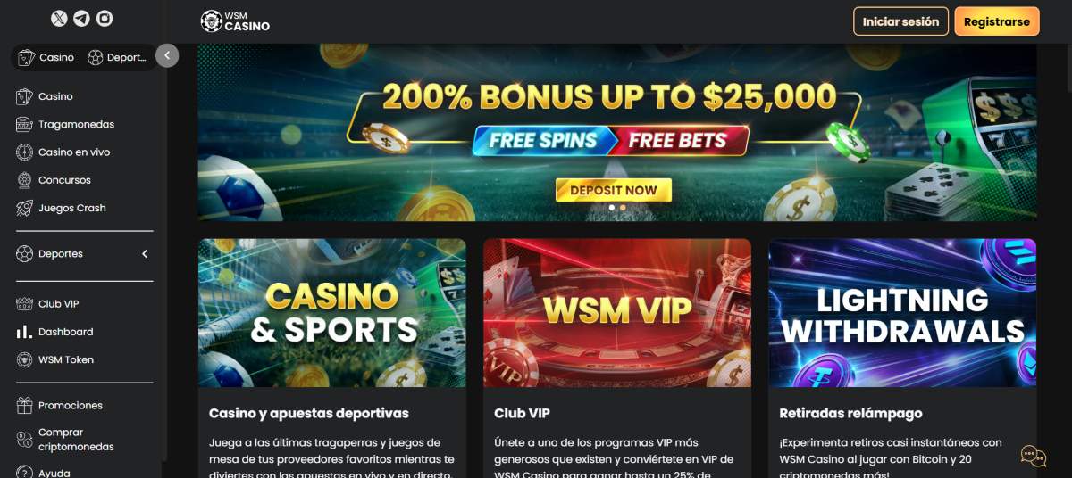 WSM Casino ha llegado para contentar a los amantes de las criptos