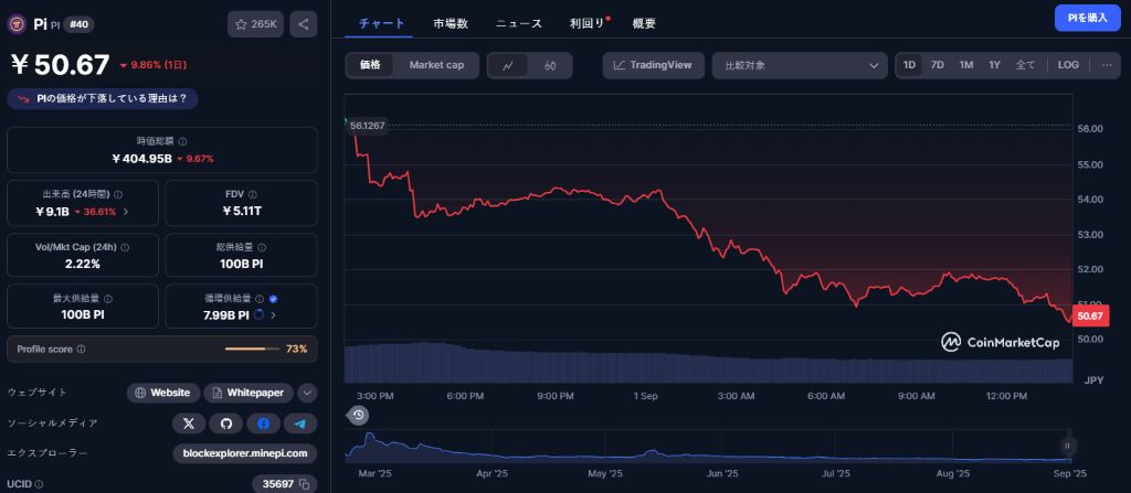 現在のパイネットワーク 価格
