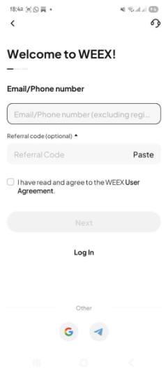 2. Create an Account