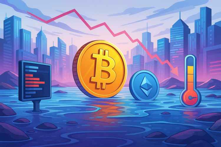 Les ETF désertent le marché : liquidité crypto en apnée — spreads et volumes en berne.