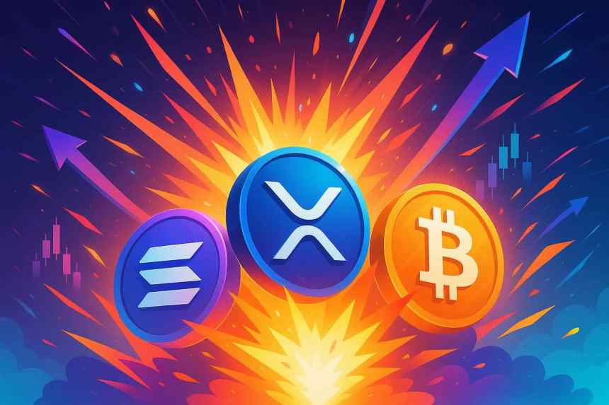 ChatGPT anticipe une explosion de SOL, XRP et BTC en fin de bull run — trajectoires et niveaux clés