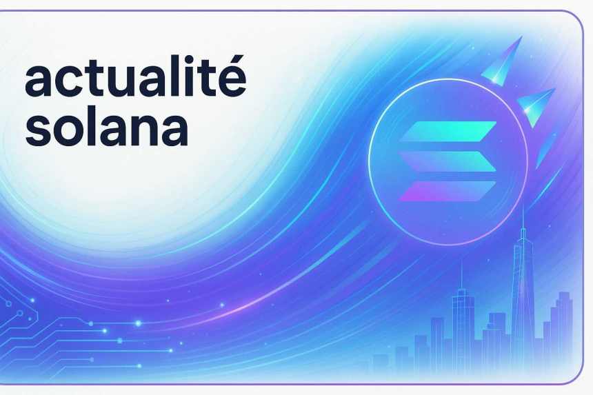 Analyse visuelle : Wall Street se positionne sur Solana, throughput et usages en plein essor