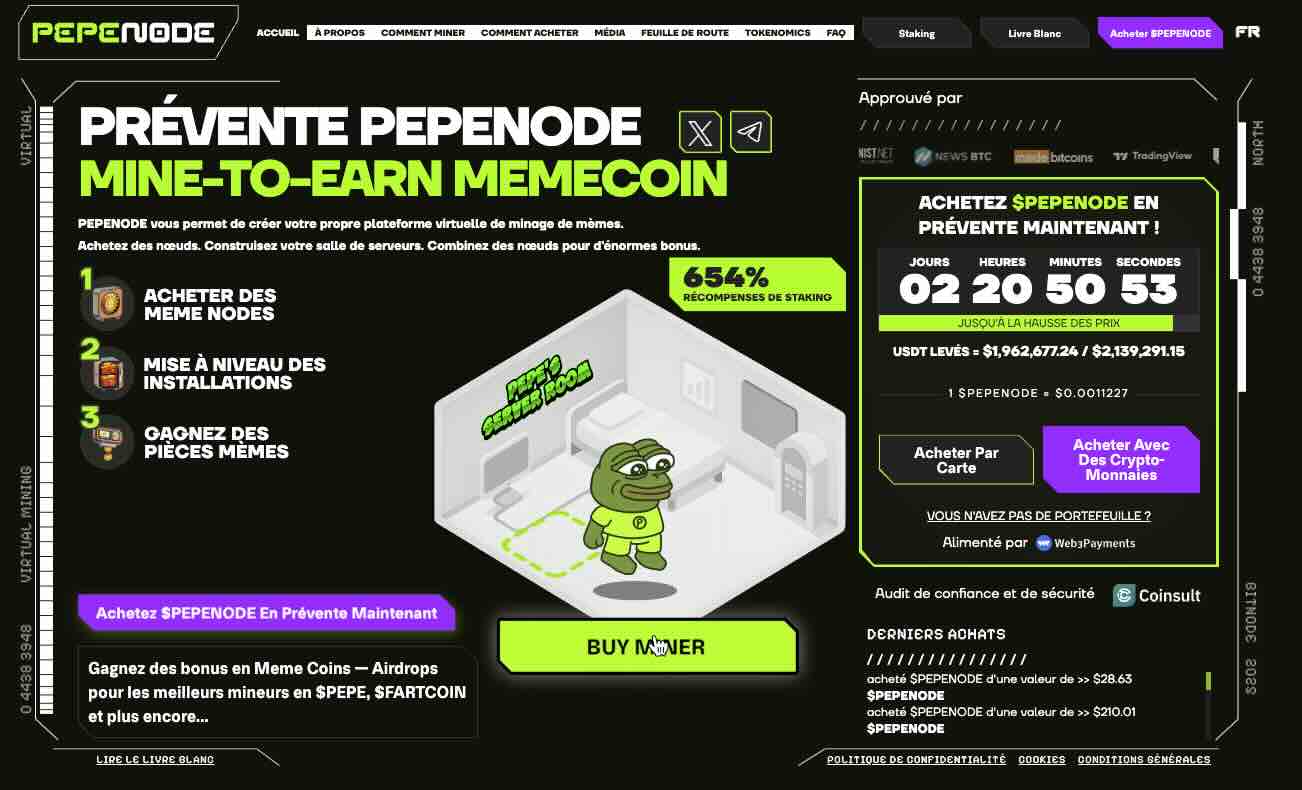 Acheter PepeNode