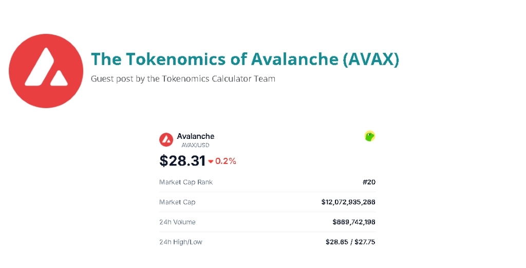 AVAX (Avalanche) tokenomika