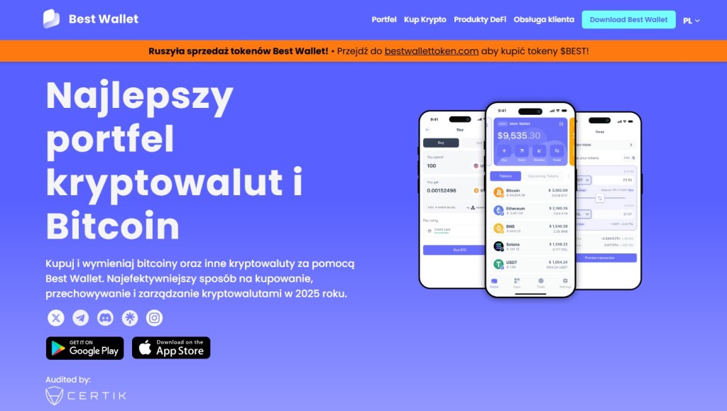 1. Tworzenie konta na platformie Best Wallet