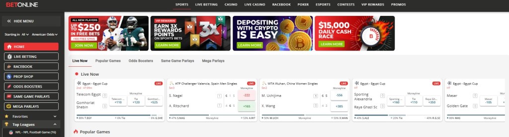 BetOnline – Trusted Table Tennis Sportsbook for Fast Crypto Betting