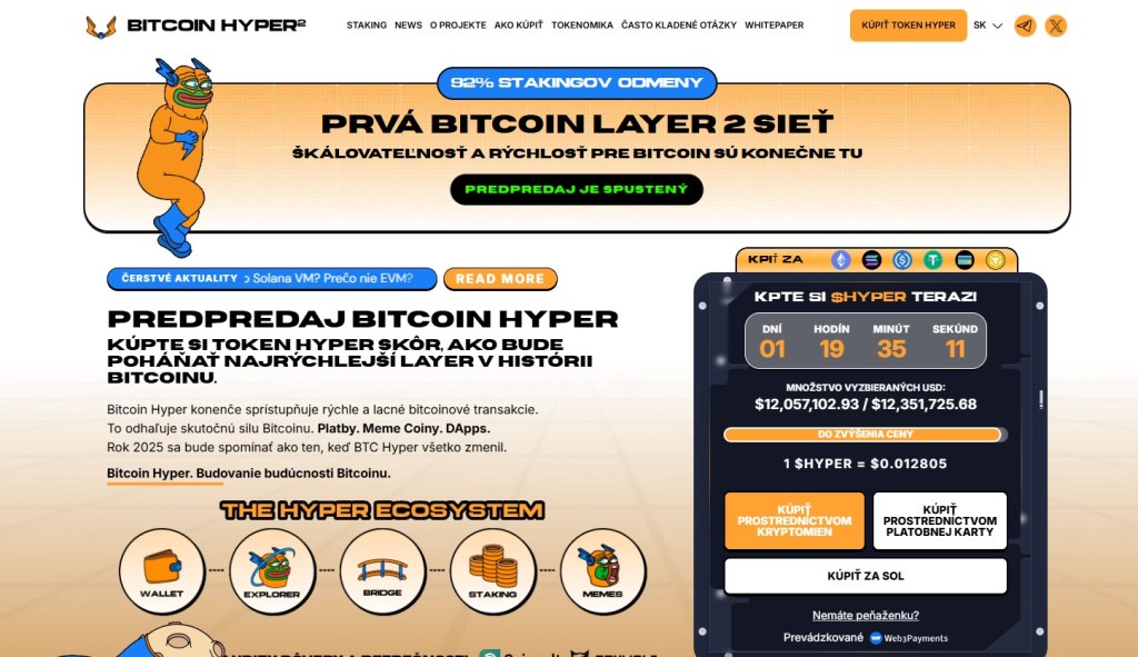 Bitcoin Hyper (HYPER): Môže to byť ďalší 100x token v cykle?