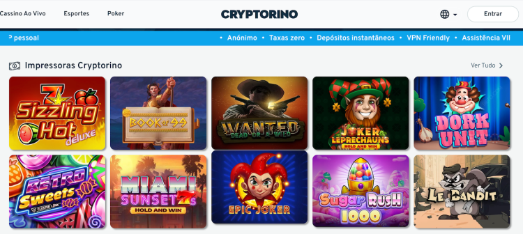 Cryptorino é um casino de criptomoedas com uma das melhores casas de apostas em Portugal