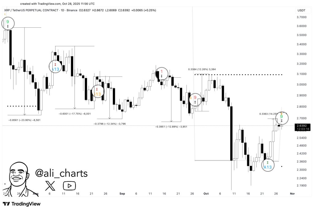 Is XRP Headed For A 16% Drop? Signal Flashes Familiar Warning