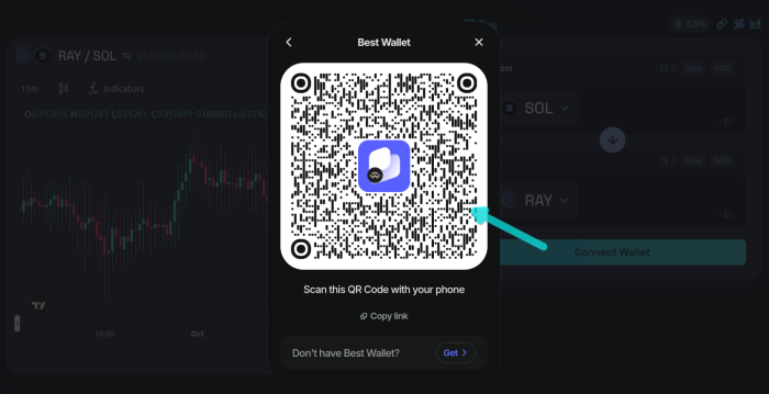 How to connect to Solana dApps using a wallet app.