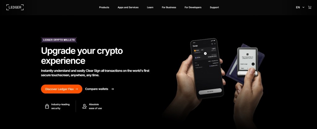 5. Ledger Nano X – Най-популярният хардуерен Ethereum портфейл
