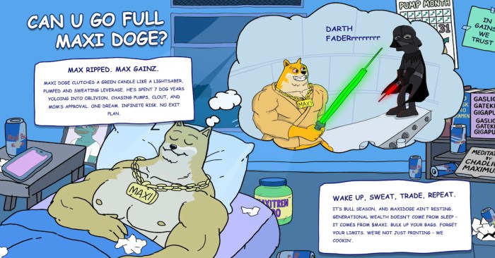 The Maxi Doge presale page.