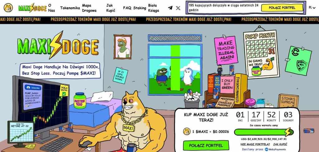 Maxi Doge (MAXI) Od nowego memecoina do potencjalnego lidera trendu