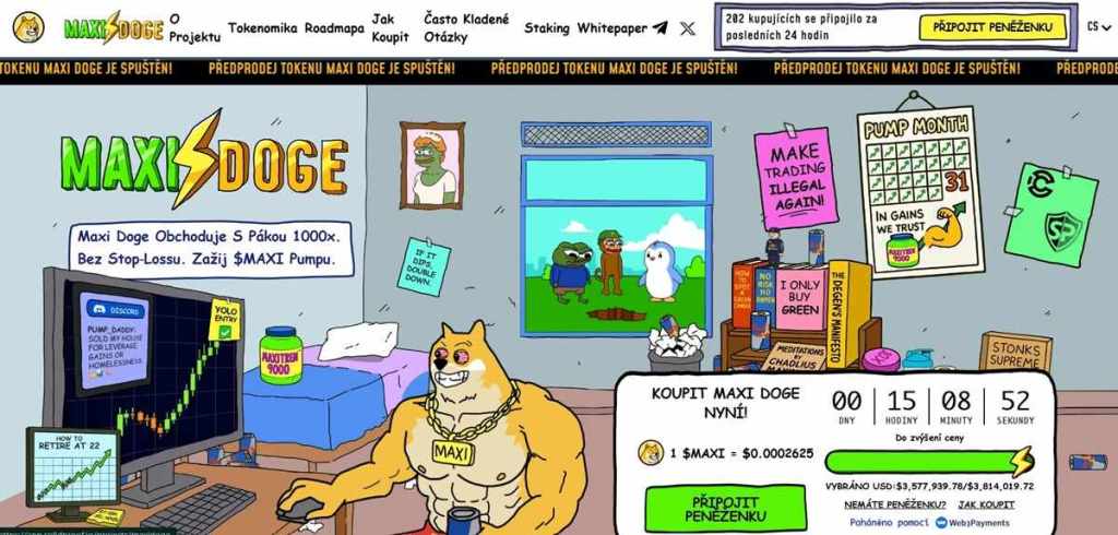 Maxi Doge (MAXI)：Síla komunity a nový král mezi meme coiny