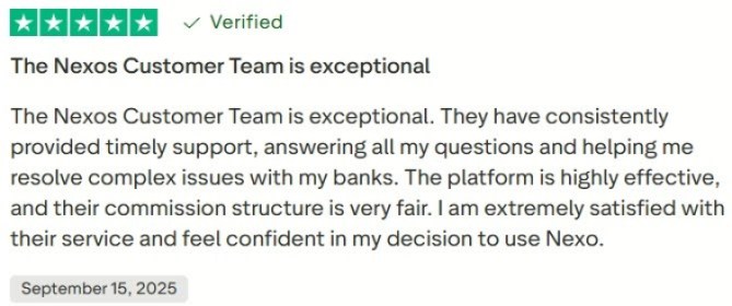 Nexo user review