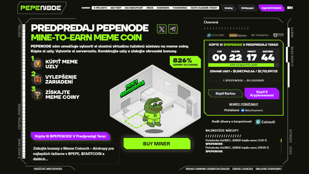 Pepenode (PEPE): Podpora veľkých mien