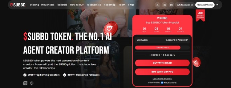 SUBBD presale AI Kryptowährungen