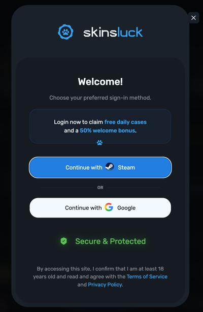 SkinsLuck návod CS2 skins