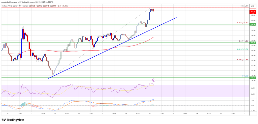 Solana (SOL) Strengthens — Gradual Gains Indicate Renewed Demand From Buyers