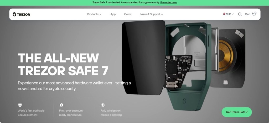 Trezor Model T – patikimumas ir paprastas naudojimas