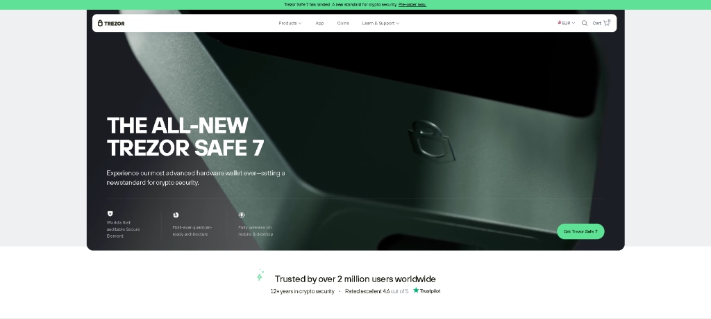 Trezor доказан хардуерен портфейл