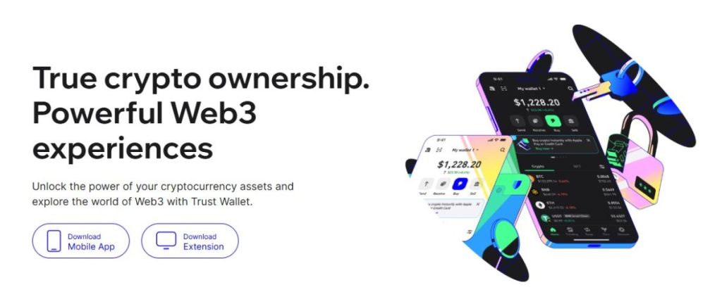 4. Trust Wallet – Mobilná Dogecoin peňaženka pre rýchle transakcie a DeFi prístup