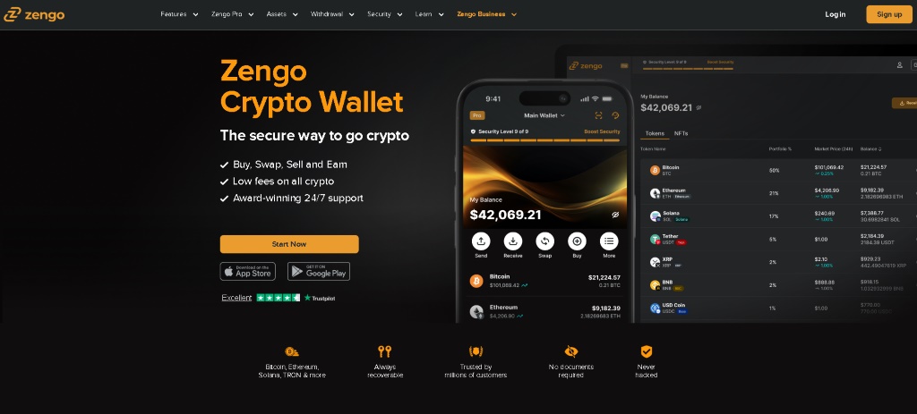 Zengo модерен безключов портфейл