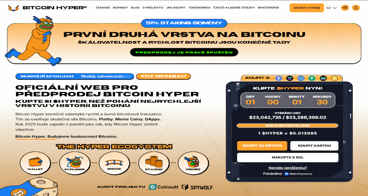 Bitcoin Hyper – Bitcoinová Layer-2 síť na Solana Virtual Machine