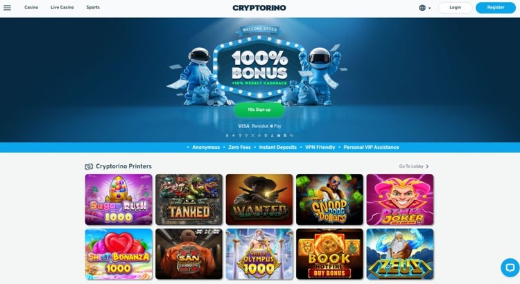 cryptorino beste crypto casino