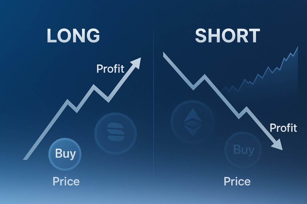仮想通貨ショートとロングの違い 図解