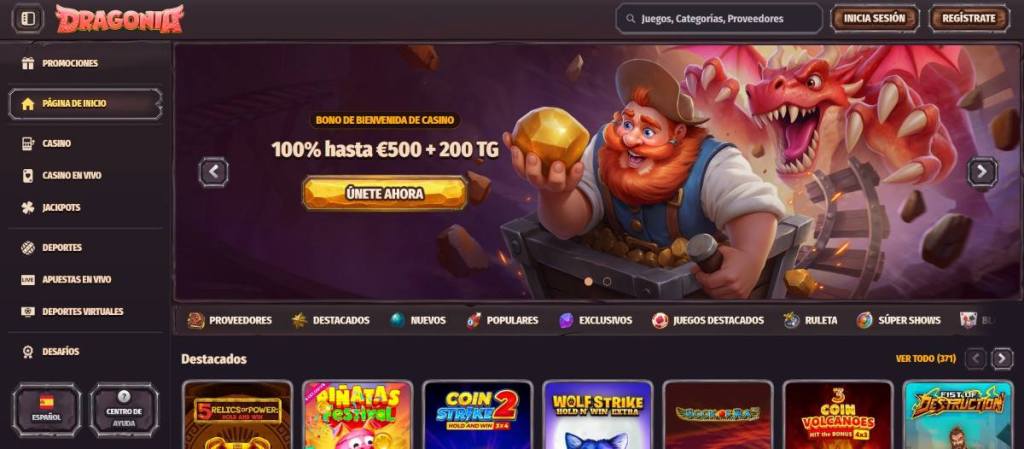 Dragonia es el casino internacional online más recomendado del momento