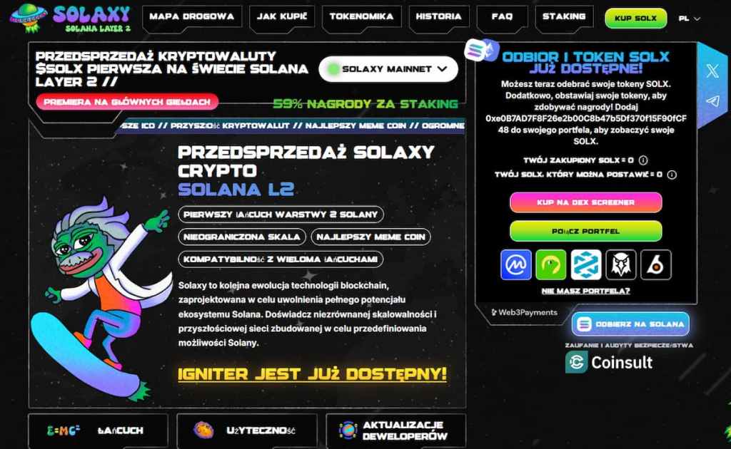 Umiarkowany wzrost Solaxy