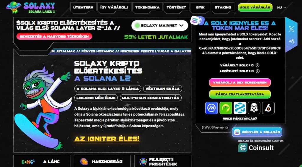 Mérsékelt növekedés a Solaxy-nál