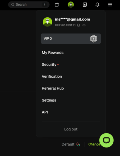 Bitunix Account setup section.
