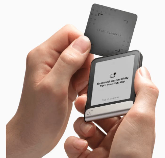 Ledger Recovery Key restores access to your assets.