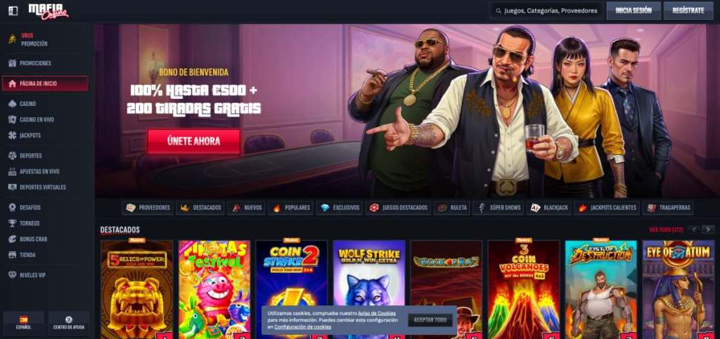 Mafia Casino incluye juegos de casino y apuestas deportivas