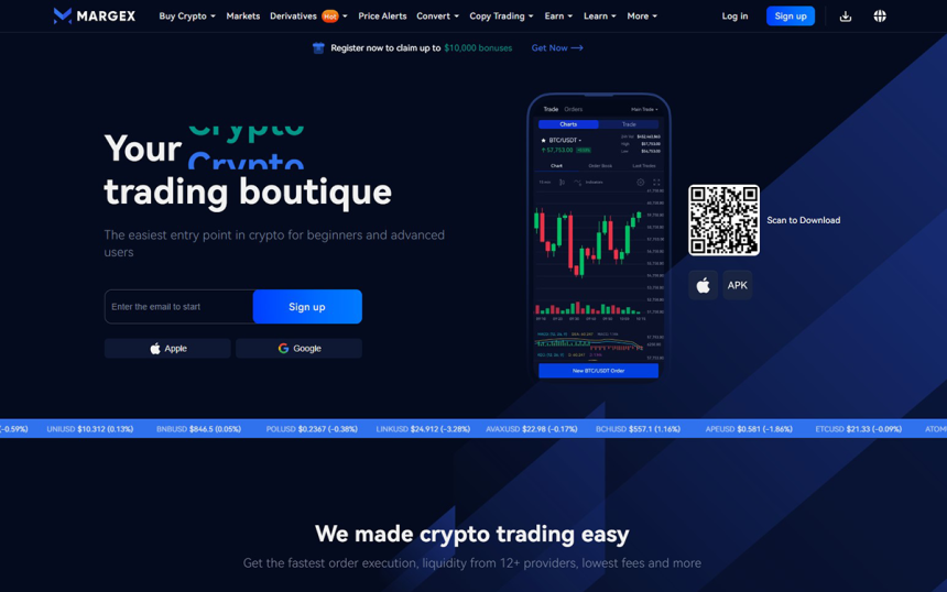 margex ανταλλακτήρια κρυπτονομισμάτων για altcoins