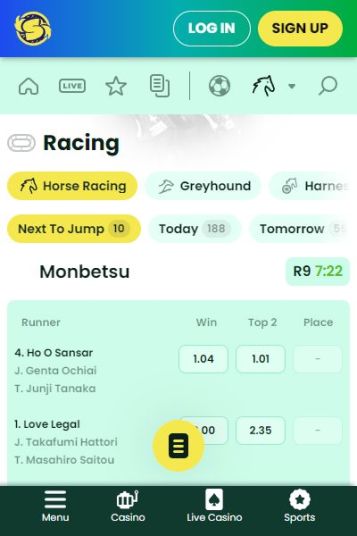 カジノの合間に海外競馬を楽しむ