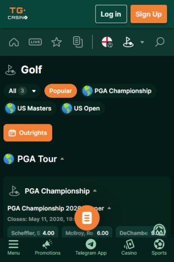 テレグラムで楽しむゴルフベット