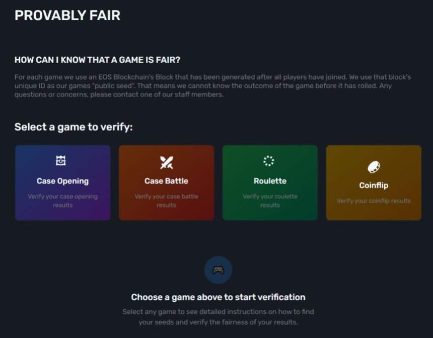 SkinsLuck bezpečnost