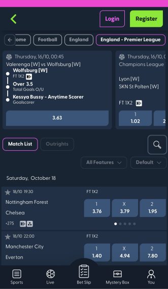ウィキ｜スポーツベットホーム画面