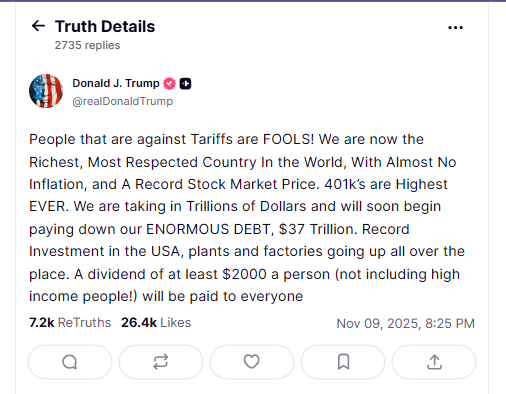 Trump Drops 0-Billion Dividend Bombshell For Americans — Crypto Market Erupts