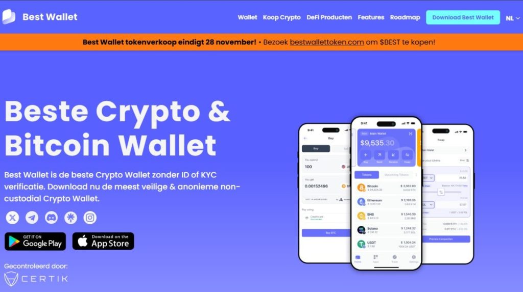 Best Wallet, een betrouwbare optie voor XRP beleggers