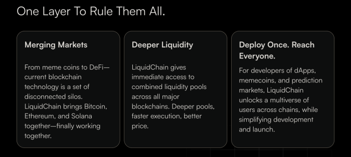 LiquidChain’s ecosystem utility.