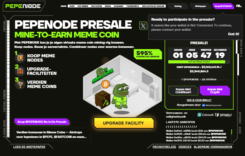 Kan Pepenode de volgende x1000 meme coin worden?