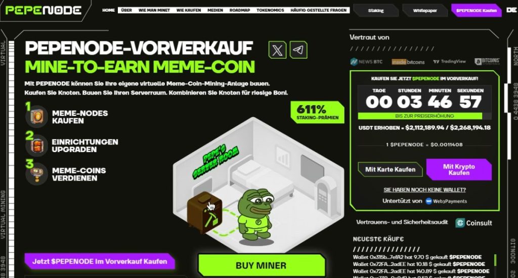 Während Solana schwankt steigt der Hype um PepeNode