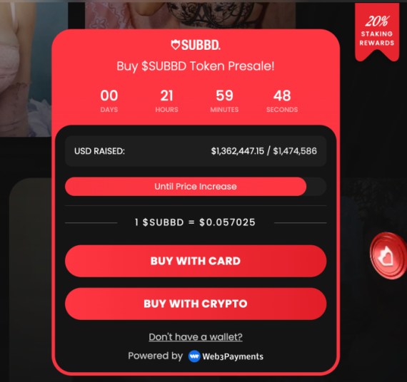 SUBBD Token Price Today