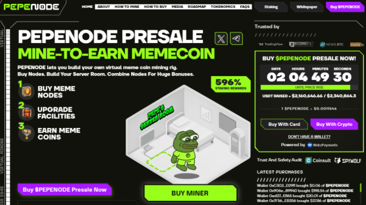 PepeNode iepriekšpārdošana