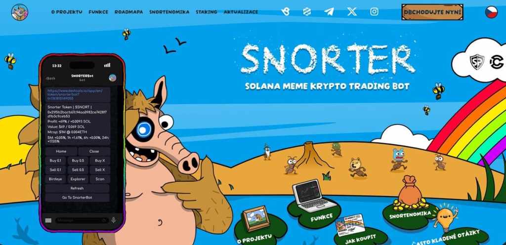 Snorter (SNORT) Meme token s reálním trading využitím