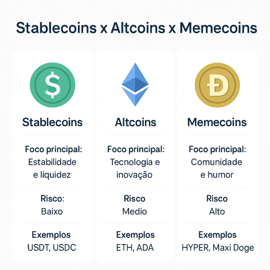 Stablecoins x Altcoins x Memecoins
